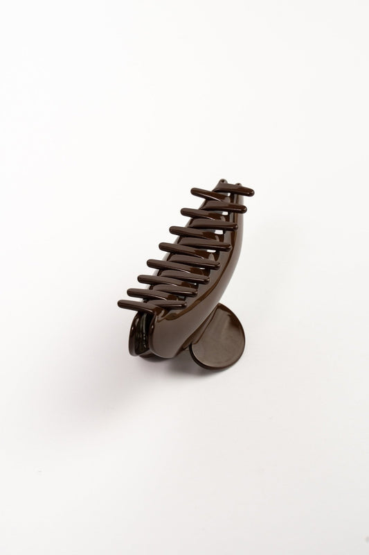 Hair Clip Large Brown