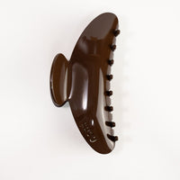 Hair Clip Large Brown