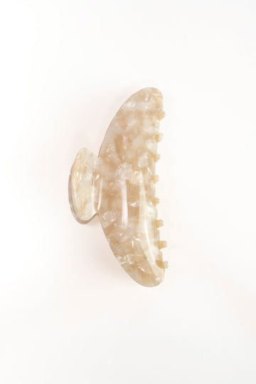 Hair Clip Large Nacar Beige