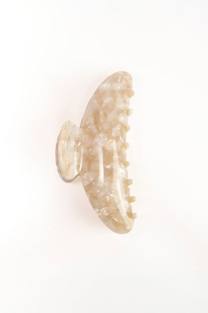 Hair Clip Large Nacar Beige