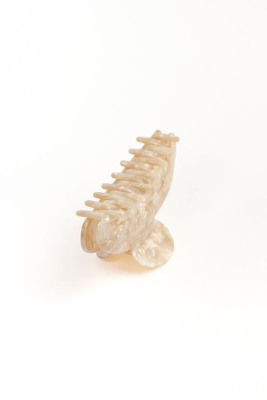 Hair Clip Large Nacar Beige