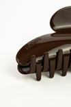 Hair Clip Large Brown