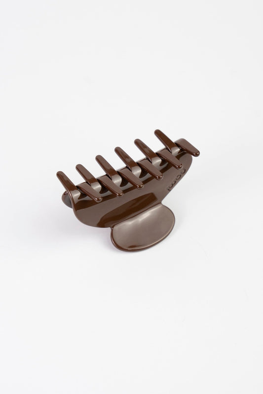 Hair Clip Midi Brown