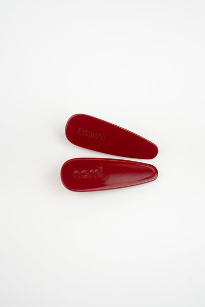 Hair Clip Duo Burgundy (Set 2U)