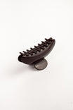Hair Clip Large Burgundy