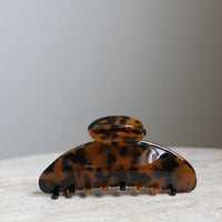 Hair Clip Large Nacar Brown