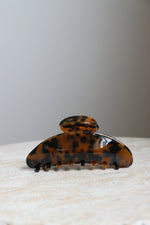 Hair Clip Large Nacar Brown