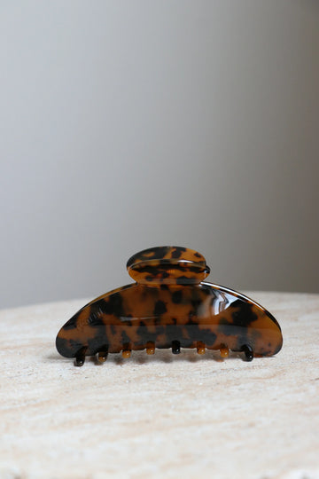 Hair Clip Large Nacar Brown