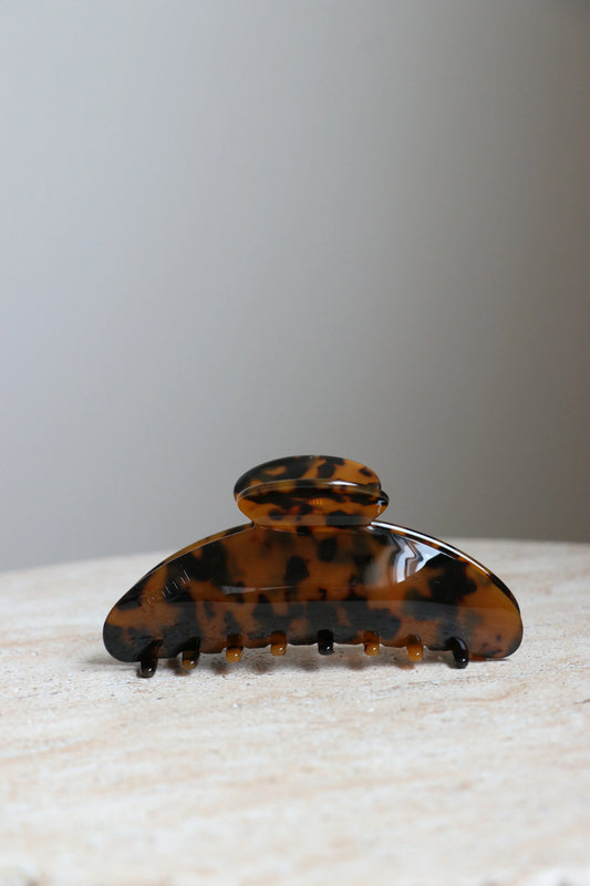 Hair Clip Large Nacar Brown