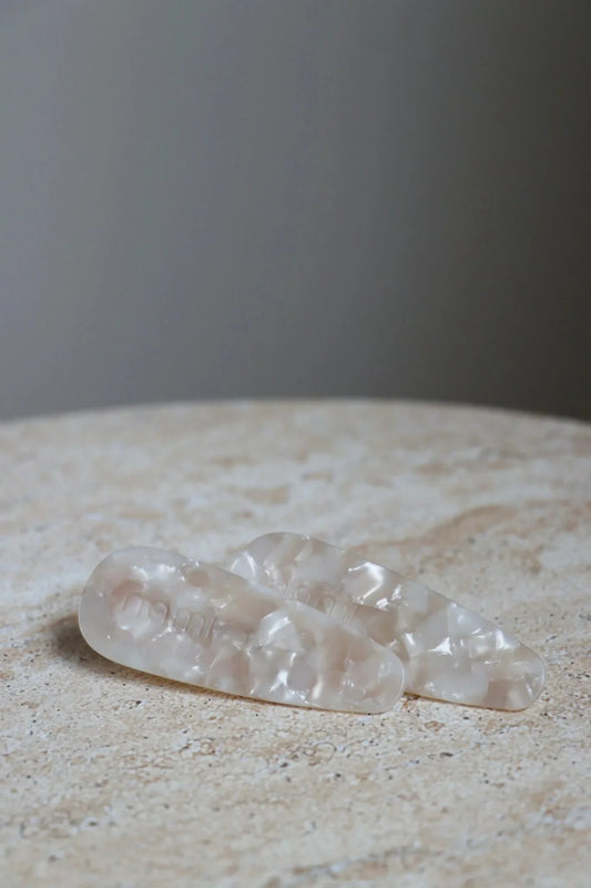 Hair Clip Duo Nacar Pearl (Set 2U)