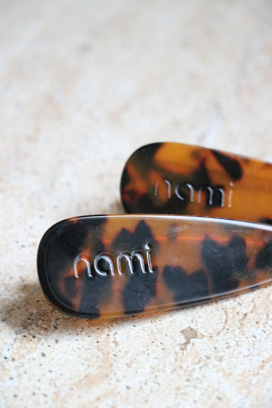 Hair Clip Duo Nacar Brown (Set 2U)