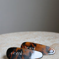 Hair Clip Duo Nacar Brown (Set 2U)