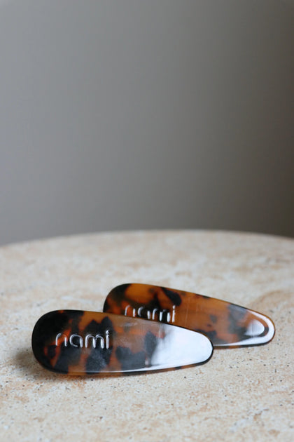 Hair Clip Duo Nacar Brown (Set 2U)
