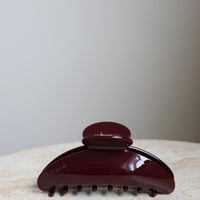 Hair Clip Large Burgundy