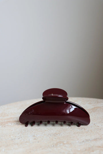 Hair Clip Large Burgundy