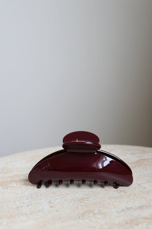 Hair Clip Large Burgundy