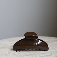 Hair Clip Large Brown