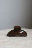 Hair Clip Large Brown