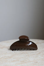 Hair Clip Large Brown