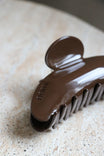 Hair Clip Large Brown