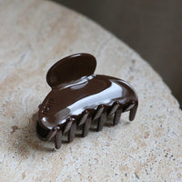 Hair Clip Midi Brown