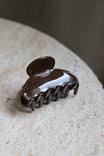 Hair Clip Midi Brown