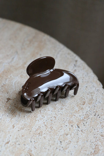 Hair Clip Midi Brown