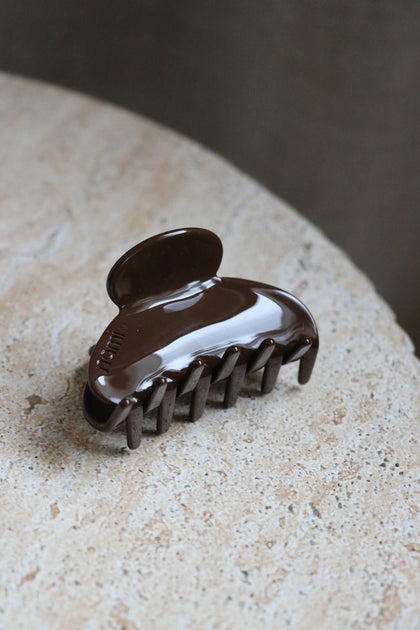 Hair Clip Midi Brown