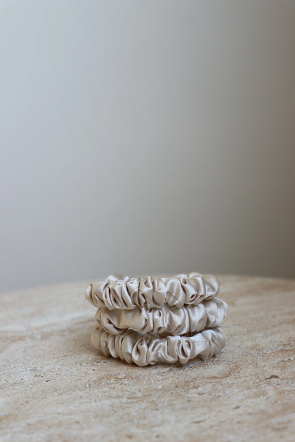 Scrunchie Slim Beige 3U
