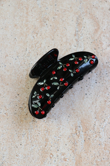Hair Clip Fantasy Black Cherrys