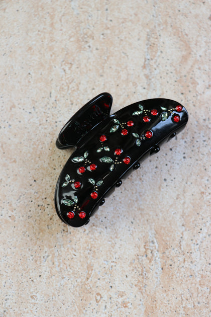 Hair Clip Fantasy Black Cherrys