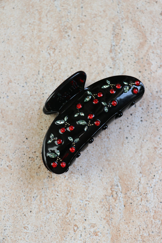 Hair Clip Fantasy Black Cherrys